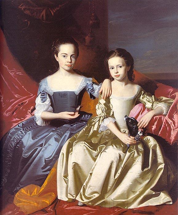 John Singleton Copley Mary MacIntosh Royall and Elizabeth Royall Norge oil painting art